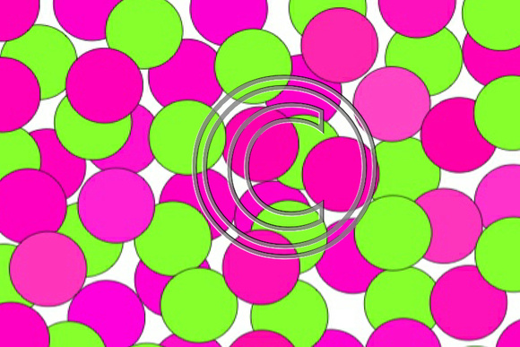Drape Green-Pink Polka Dots