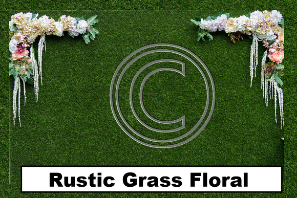 Backdrop Grass Rustic Floral - 416