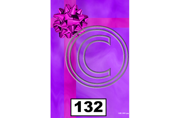 Christmas Gift Purple Pink Bow - 132