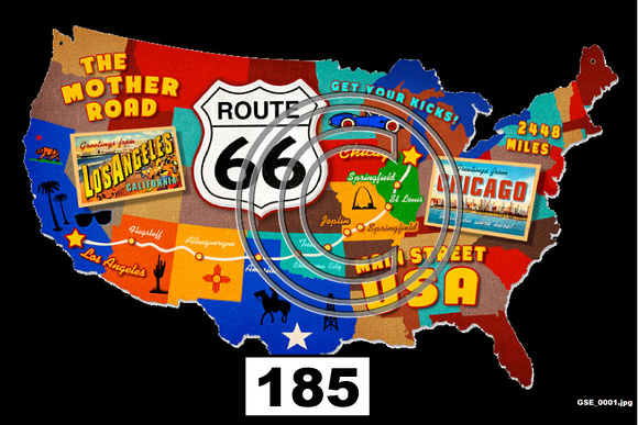 Places Route 66 Map